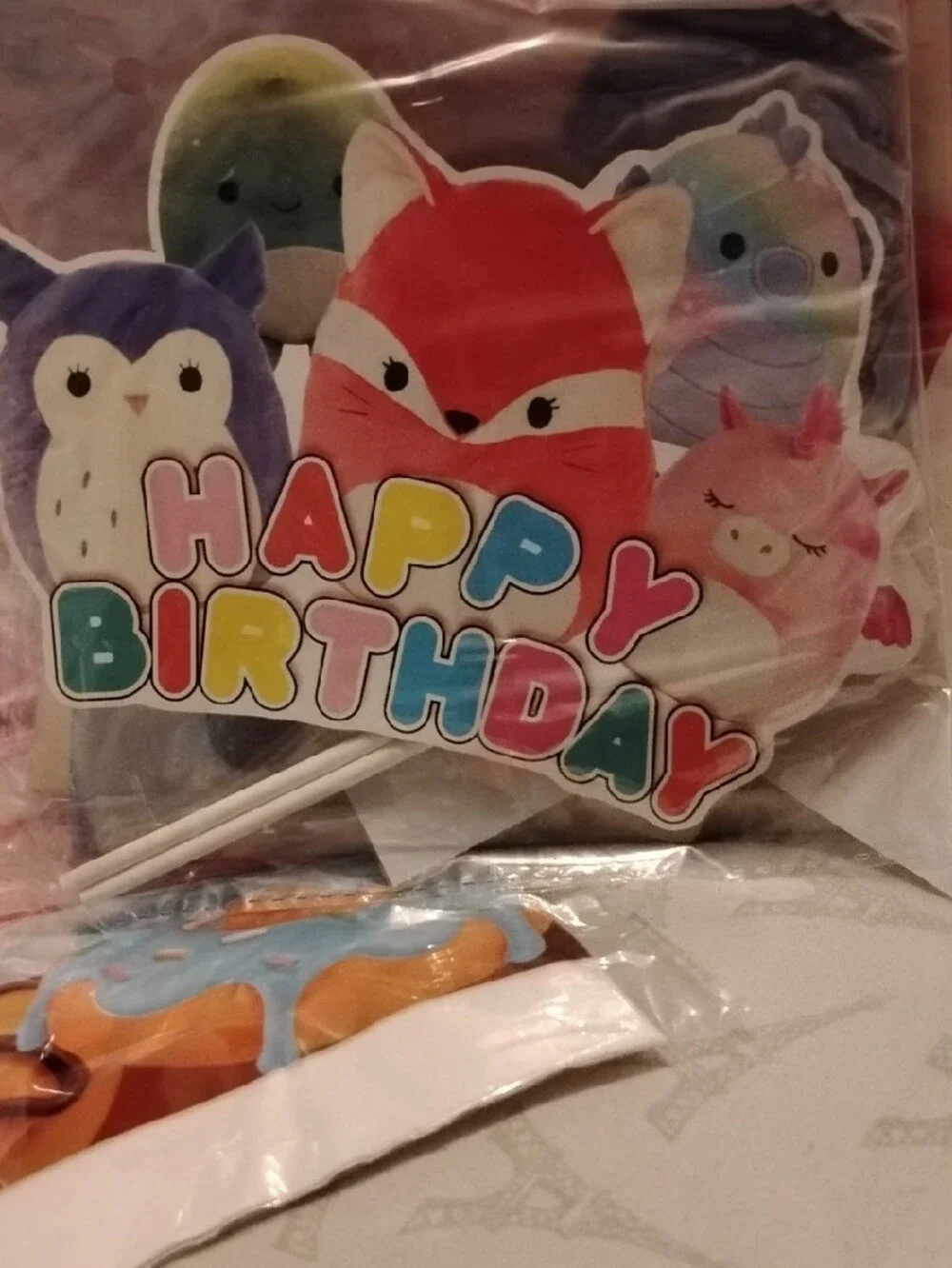 Kids Birthday Kit Party Plushie Animal Friends Set For 10 People Balloons & More